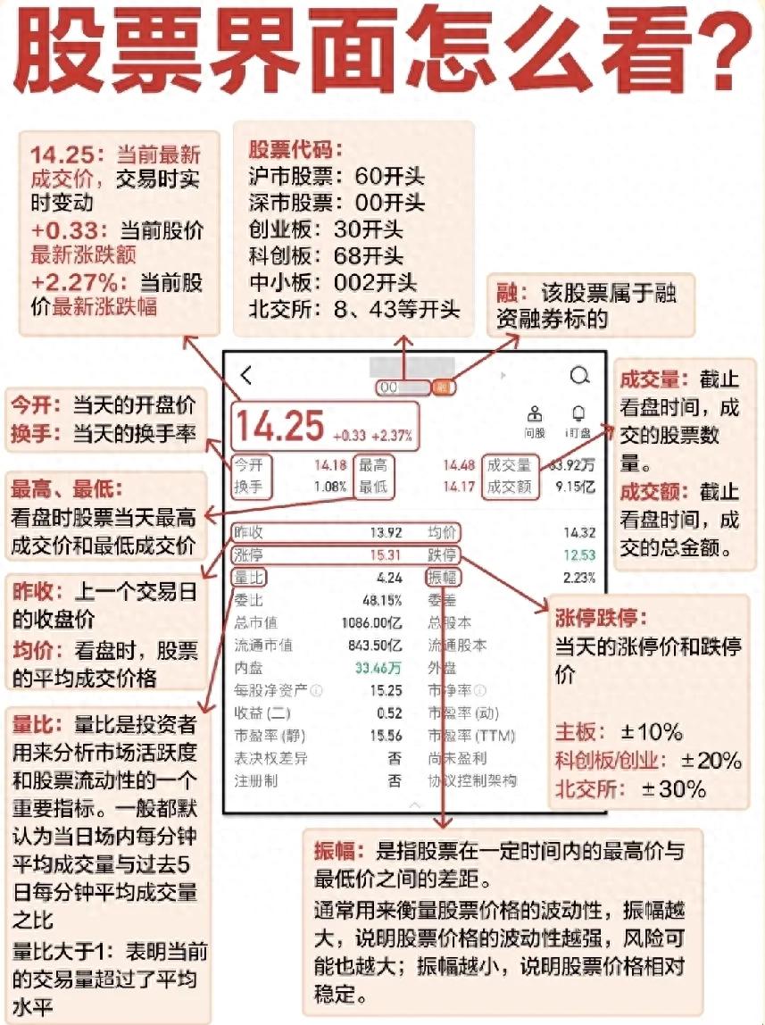 3张图教你看懂股票界面：B股、指数股票与主板股票全解析